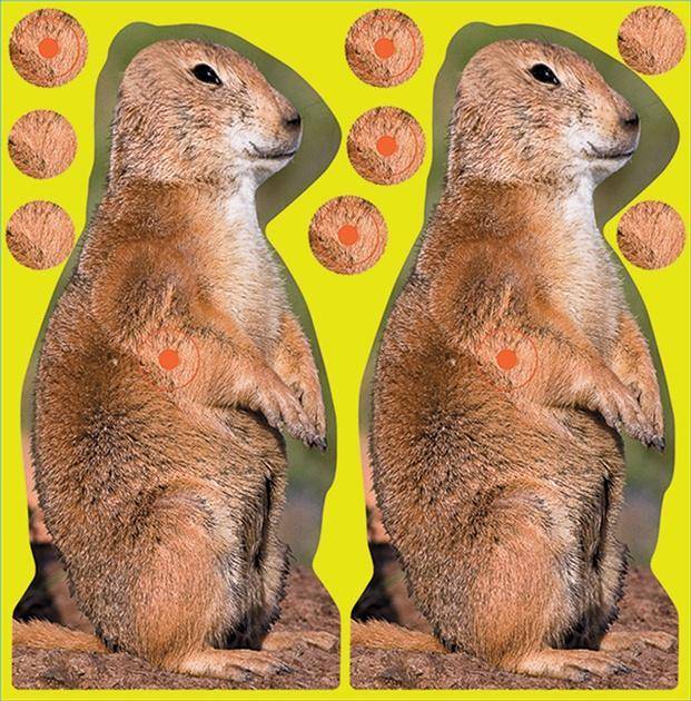 Birchwood Casey Shoot-N-C Prairie Chuck Target - 8" 12 /Pack