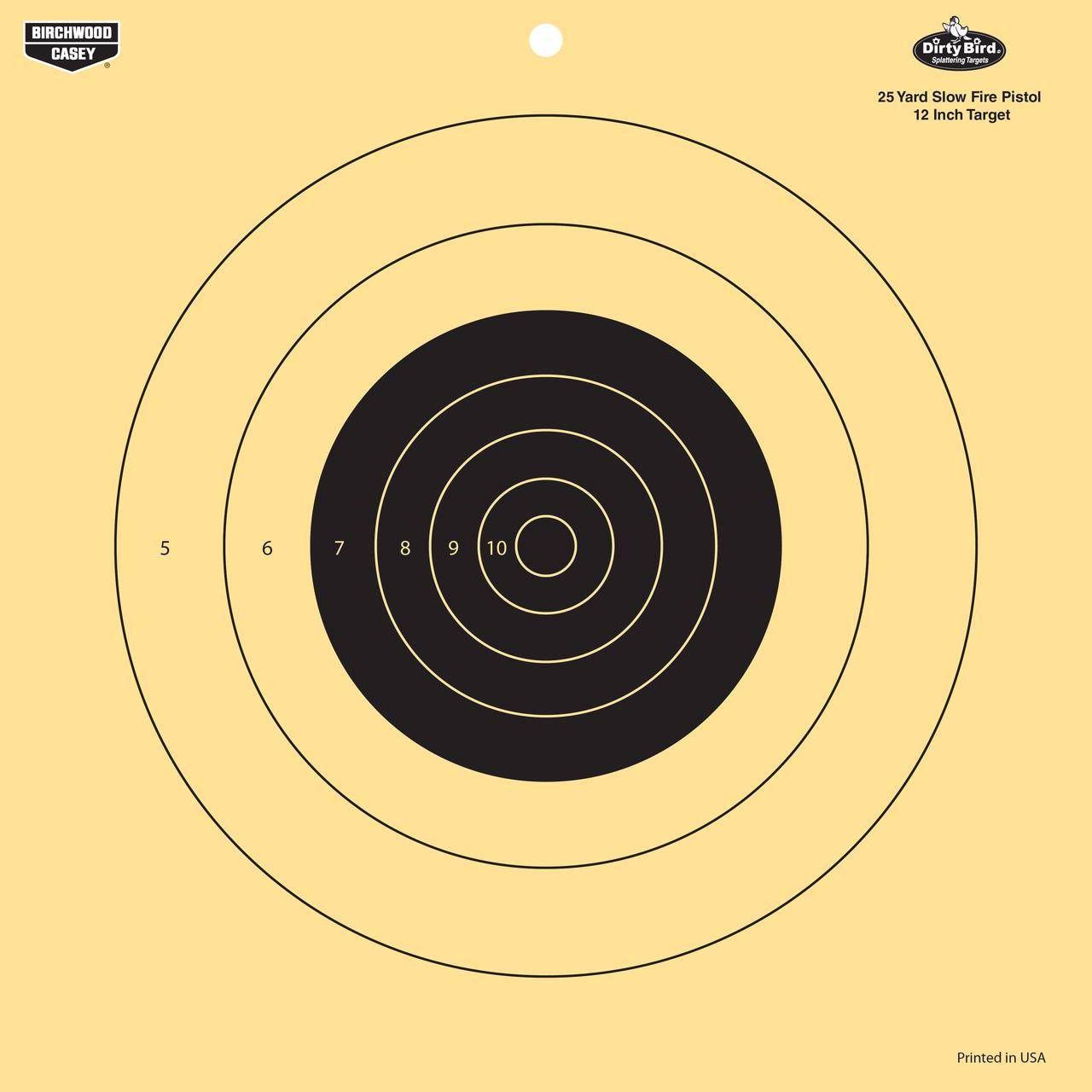 Birchwood Casey Dirty Bird 12" 25 Yard Pistol Reactive Target 12/ct