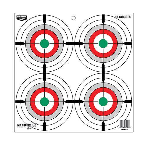 Birchwood Casey EZE-Scorer 12" Multiple Bull's-Eye Paper Target - 13/ct