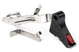 ZEV PRO FLAT FACE TRIGGER BAR KIT SMALL BLK/RED