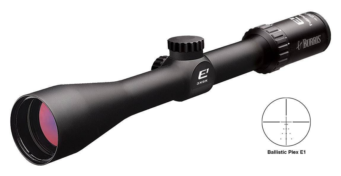 Burris Fullfield E1 Rifle Scope - 3-9x40mm Ballistic Plex E1 Reticle 33-13' 3.1-4.1" Matte