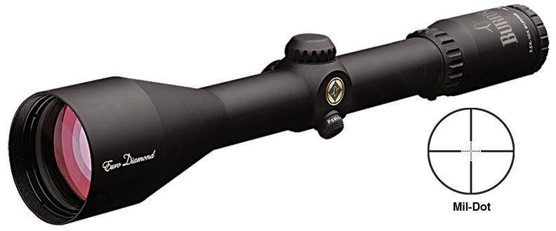 BLEMISHED Burris 2.5-10x50 Black Diamond Titanium Rifle Scope Mil-Dot Reticle PA Matte Comp Knobs