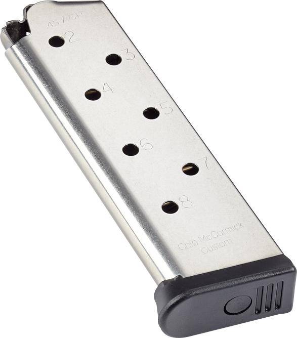 Chip McCormick Railed Power Magazine (RPM) .45 ACP Stainless 8/rd