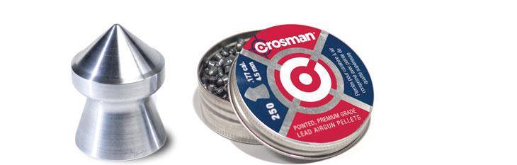 Crosman .177 Caliber Pointed Pellet 250/Tin