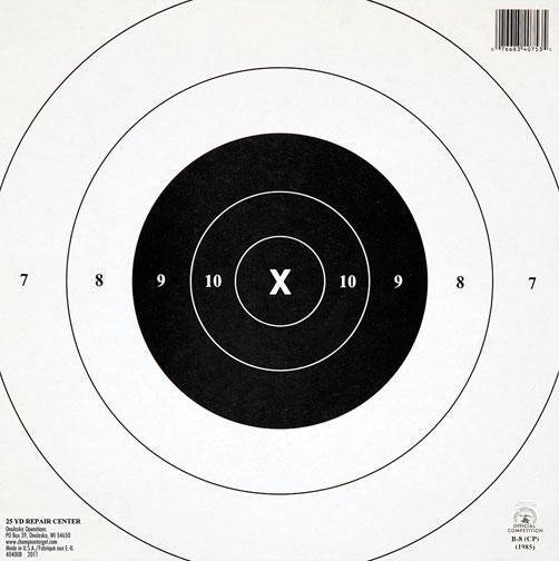 Champion Official NRA Targets GB-8(CP) 25 yd. Timed and Rapid Fire 12/Pack