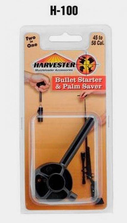 Harvester Muzzleloading Packaged Bullet Starter & Palm Saver Plus .50 Cal Jag 1/pk