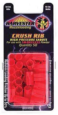 Harvester Muzzleloader 50 Cal. Crush Rib Sabots Fit 45 Cal. Bullets (Smokeless) 50/pk