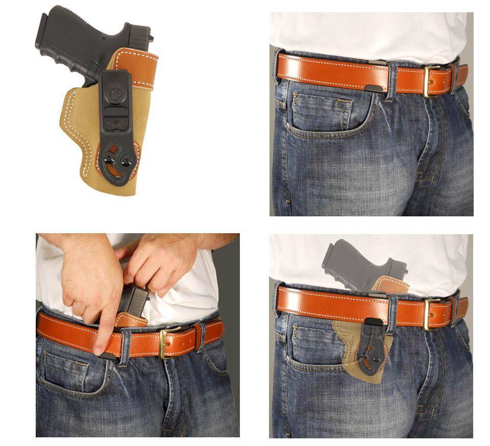 DeSantis S&W J 36 2" Sof-Tuck-Style 106 Right Hand Natural Suede