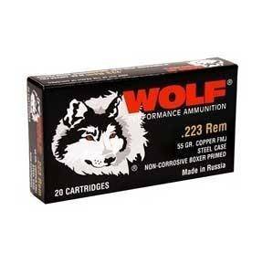 Wolf WPA Military Classic Rifle Ammunition .223 Rem 55 gr FMJ 3241 fps - 20/box