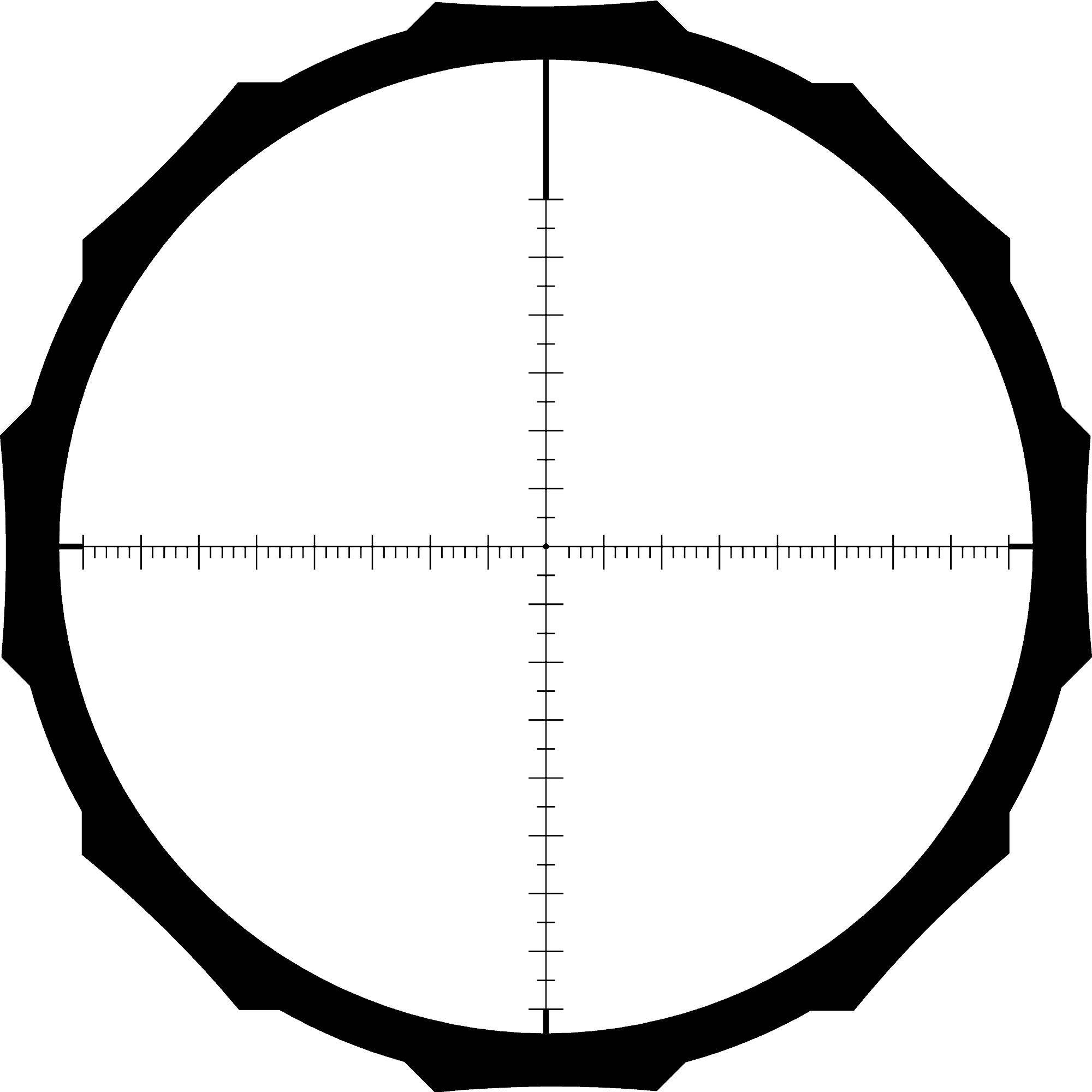 Crimson Trace Hardline Rifle Scope - 3-12x42mm 1" SFP MR1-MOA