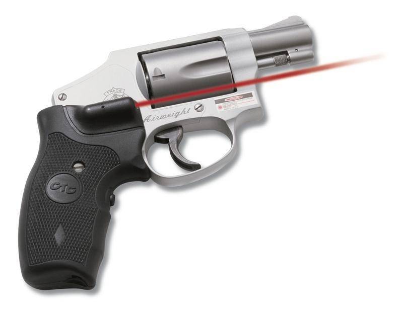 Crimson Trace Revolver Lasergrip - S&W J-Frame Round Butt Extended Grip