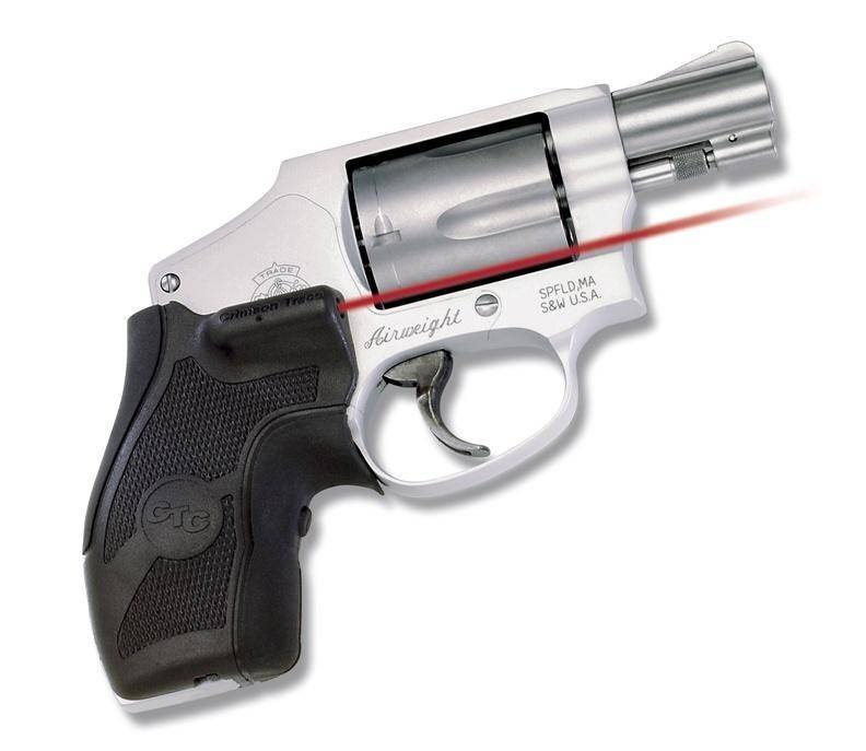 Crimson Trace Revolver Lasergrip - S&W J-Frame Round Butt