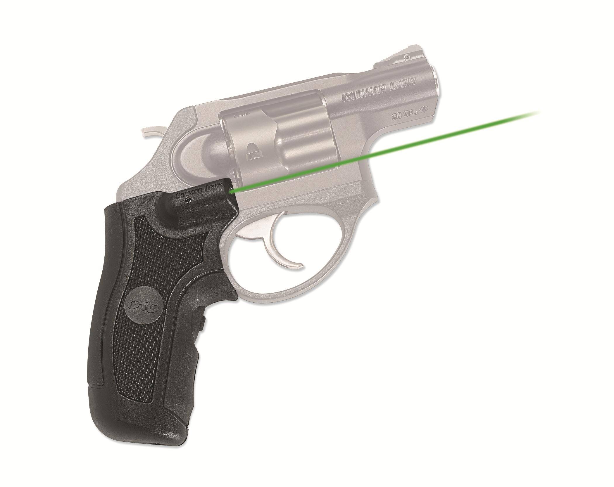 Crimson Trace Lasergrip for Ruger LCR/LCRX Green