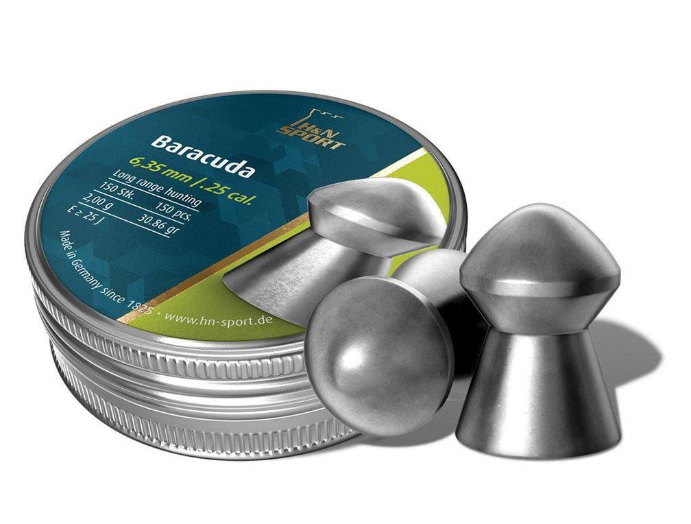 H&N Baracuda Lead Pellets 30.86 Grain .25 cal. 150 Pack