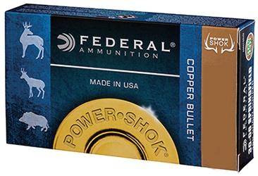Federal Copper Power-Shok Rifle Ammunition .243 Win 85 gr CHP 3200 fps 20/ct