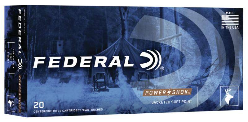 Federal Power-Shok Rifle Ammuntion .300 AAC Blackout 150 gr SP 1900 fps 20/ct