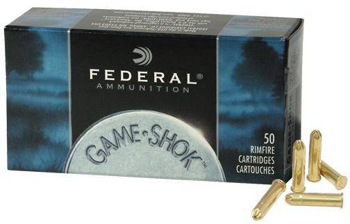 Federal Game-Shok Rimfire Ammunition .22 LR 25 gr #12 Bird Shot 50/ct
