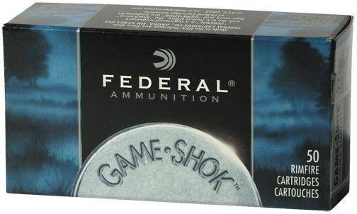 Federal Game-Shok Rimfire Ammunition .22 WMR 50 gr JHP 1530 fps 50/ct