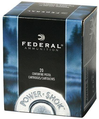 Federal Power-Shok Handgun Ammunition .44 Mag 180gr JHP 1460 fps 20ct