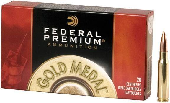 Federal Premium Gold Medal Sierra MatchKing Rifle Ammunition .223 Rem 77 gr BTHP 2720 fps - 20/ct