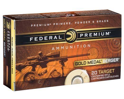 Federal Gold Medal Berger Hybrid Rifle Ammunition 6.5 Creedmoor 130 gr 2875 fps 20/ct