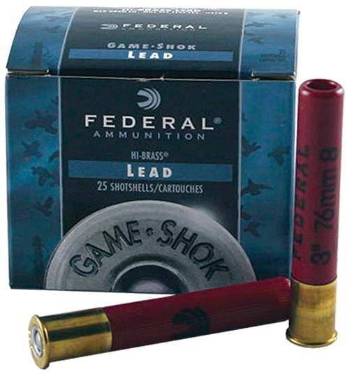 Federal Game-Shok Upland Hi-Brass Load Shotshells .410 ga 3" 11/16 oz 1135 fps #7.5 25/ct