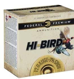 Federal Hi-Bird Shotshells 12ga  2-3/4" 1-1/4oz 1330 fps #6 25/ct