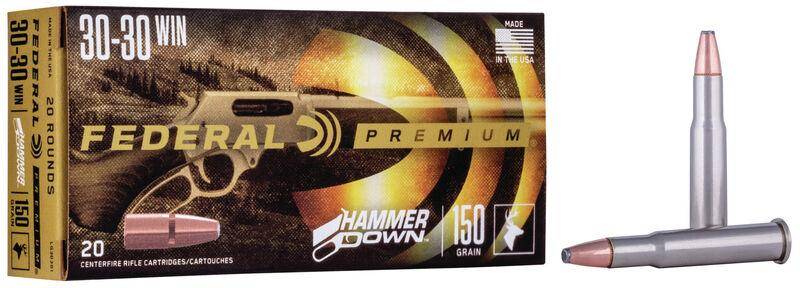 Federal Hammer Down Rifle Ammuniiton .30-30 Win 150 gr SP 2390 fps 20/ct