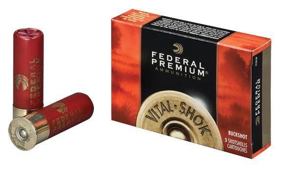 Federal Premium Vital-Shok 12 ga 3" 10 plts #000 1225 fps 5/ct