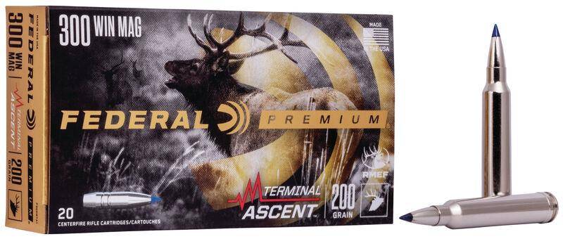 Federal Terminal Ascent Rifle Ammuntion .300 Win Mag 200 gr 2810 fps 20/ct