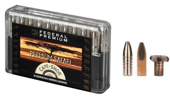 Federal Premium Cape-Shok Rifle Ammunition .458 Lott 500 gr TBBC 2300 fps - 20/ct