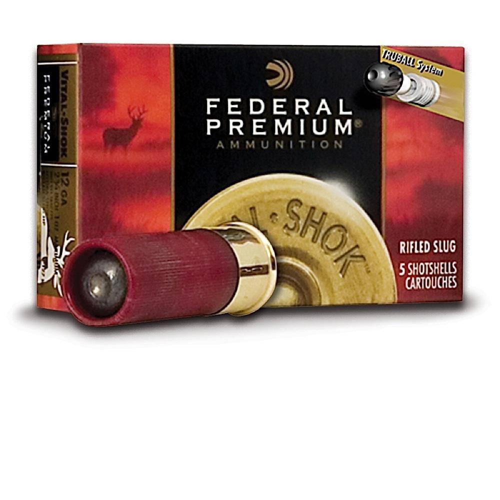 Federal TruBall Rifled Slug Shotshells 12 ga 3"  3/4 oz Slug 1700 fps 5/ct