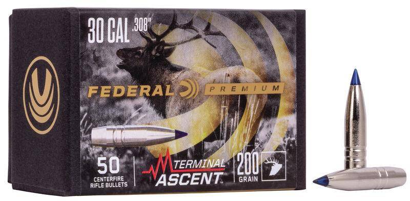 FEDERAL .308 CALIBER 200GR TERMINAL ASCENT COMP BULLET 50RD