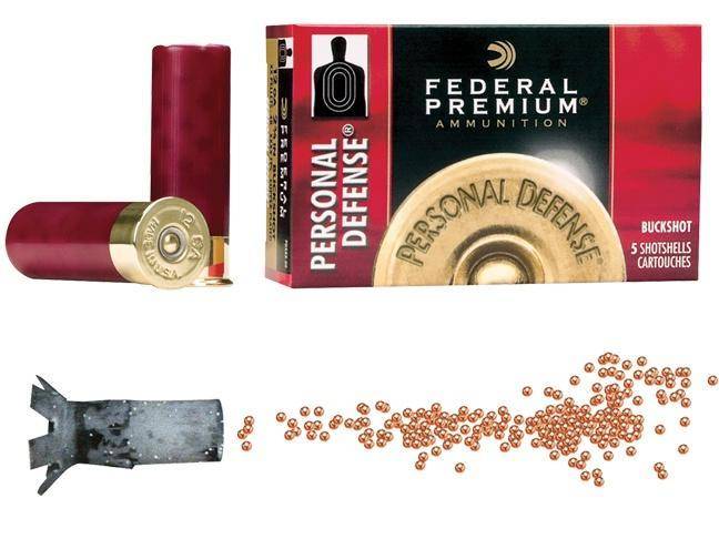 Federal Premium Personal Defense Shotshells 12 ga 2-3/4" 9 plts #00 1145 fps 5/ct