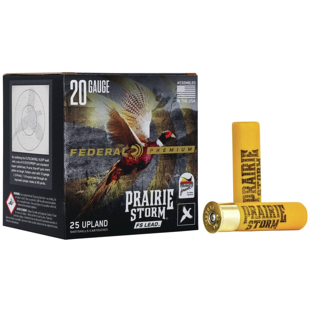 Federal Prairie Storm FS Lead Shotshells 20 ga 2-3/4" 1oz #6 25/ct