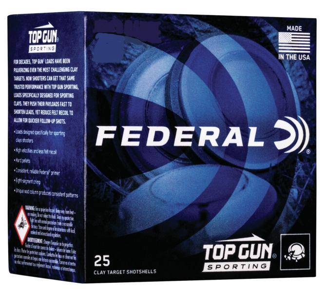 Federal Top Gun Sporting Shotshells .410 2-1/2" 1/2 oz 1330 fps #7.5 25/ct