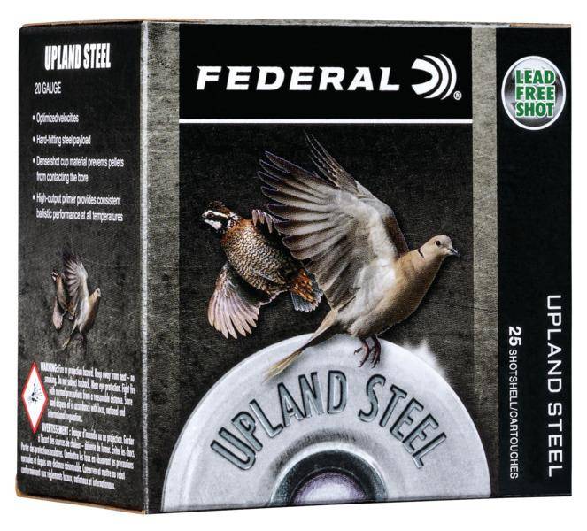 Federal Upland Steel Shotshells 20ga 2-3/4" 7/8 oz 1500 fps #7.5 25/ct