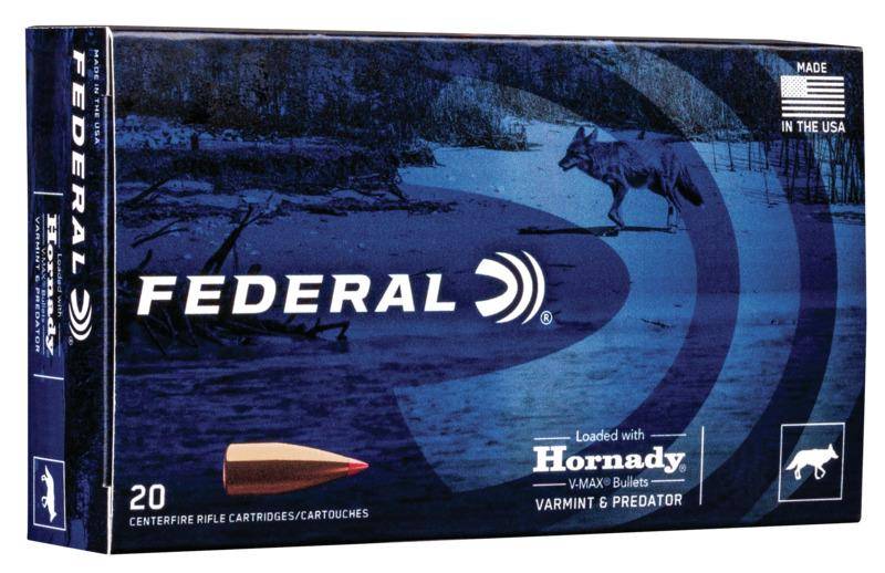 Federal Varmint & Predator Rifle Ammuntion .223 Rem 53 gr V-MAX 3400 fps 20/ct