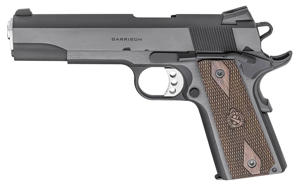 Springfield 1911 Garrison Handgun 9mm Luger 9rd Magazine 5" Barrel  Blued