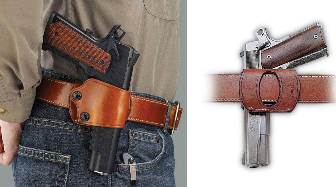 Galco Colt 1911 Yaqui Slid Belt Holster Right Hand Tan