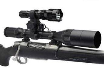 Cyclops Varmint Light Kit - Gun Mounted Red/Green LED / 250 Lumen / Rechargeable