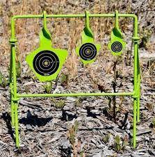 Spinning target system rated for .22 pistol and rifle shooters