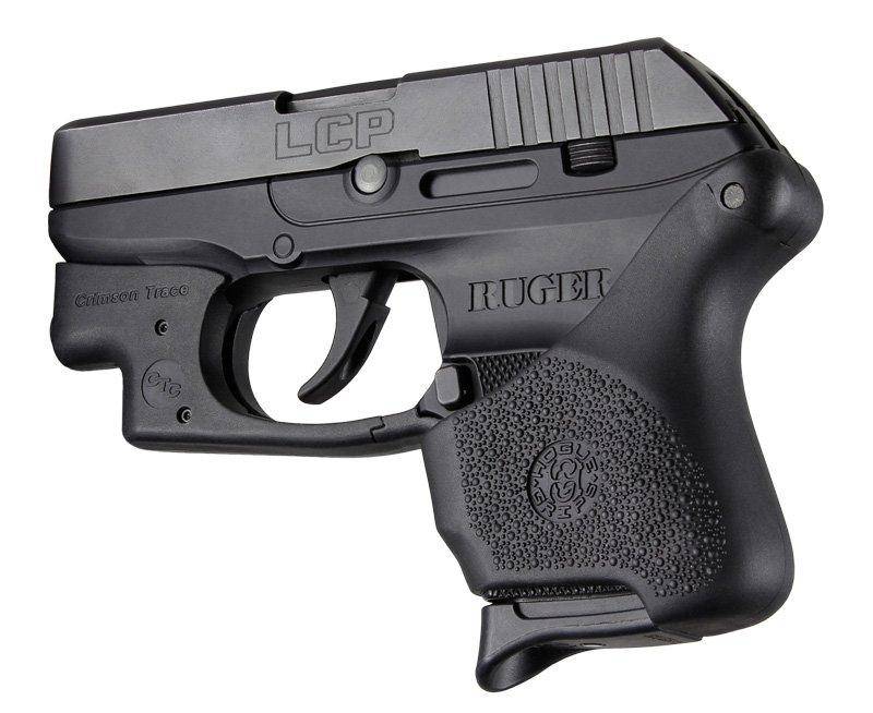 Hogue Grips Handall Universal Grip Sleeve Ruger LCP with Crisman Trace Button
