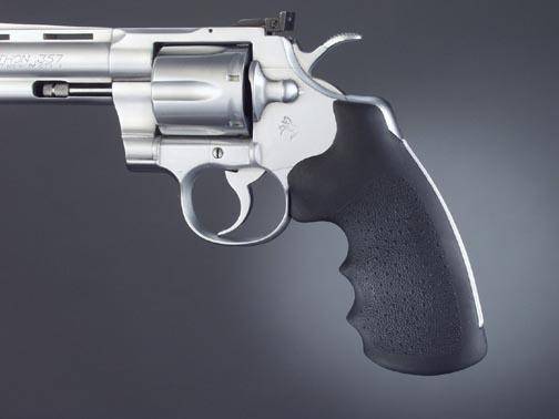 Hogue Colt Python Rubber MonoGrips - Black