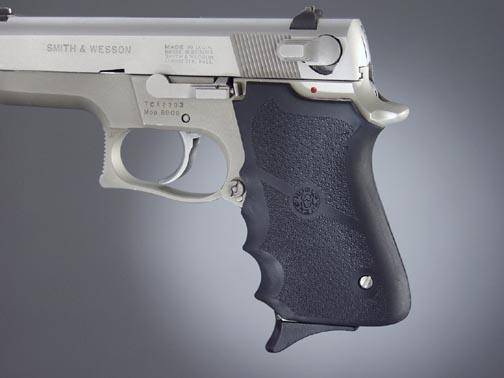 Hogue S&W 6906 Shorty 40 Rubber Grips with Finger Grooves