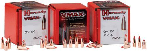 Hornady V-MAX Bullets .17 cal 172" 25 gr V-MAX