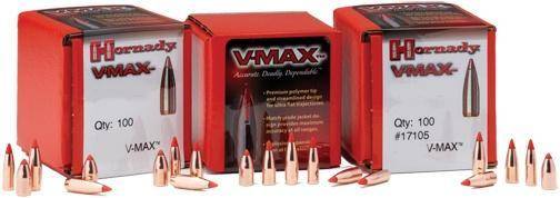 Hornady V-MAX Bullets .22 cal .224" 50 gr V-MAXBT 100/ct
