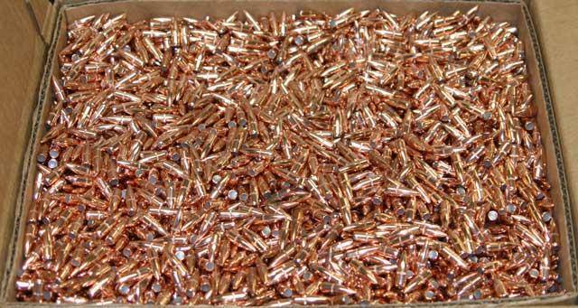 Hornady Traditional Rifle Bullets .22 cal .224" 55 gr FMJ-BT With Cannelure (W/C) - 1000/Box