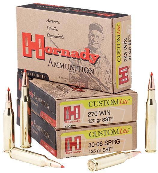Hornady Custom Lite Rifle Ammunition .243 Win 87 gr SST Custom Lite 20/Box