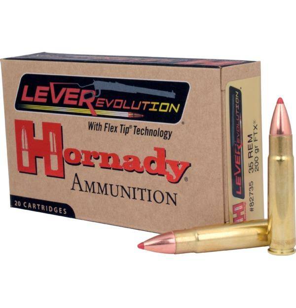 Hornady LEVERevolution Rifle Ammunition .35 Rem 200 gr FTX 2225 fps - 20/box